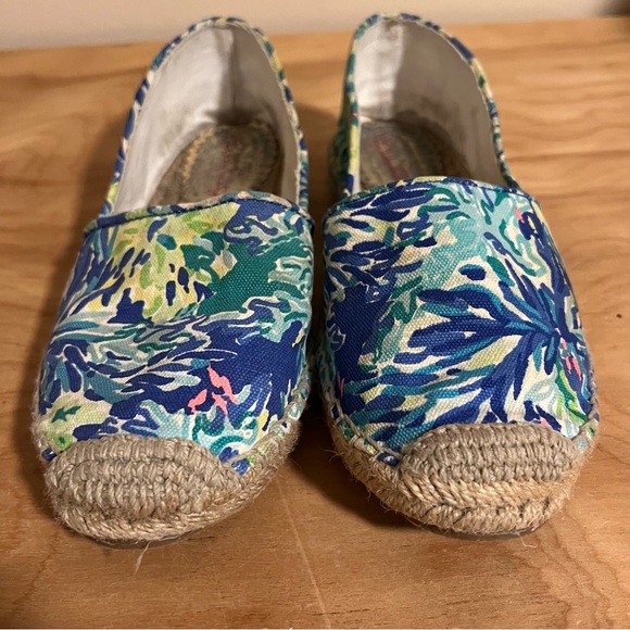 Lilly Pulitzer Lia Espradille Wade & Sea Sz 7 Shoes - Picture 2 of 8
